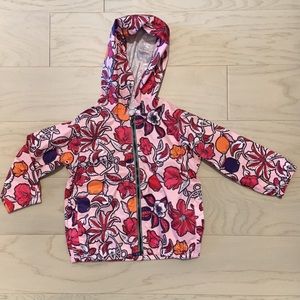 Petit bateau light floral rain coat